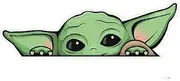 2 Pack - Peeking Baby Yoda Vinyl Decal Sticker for Cars | Trucks | Vans | SUVs | Walls | Windows | Laptops | Notebooks | Cups | Bottles | Size: 5" x 2.5" | H&S