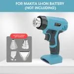 牧田 KL 無繩電熱槍便攜式熱風槍帶 4 個噴嘴,適用於 MAKITA DECKER 18V-24V 鋰離子電池