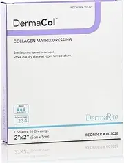Dermarite Industries Dermacol Collagen Dressing, 2x2, 10 Count