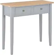 Dressing Console Table Grey 79x30x74 cm Wood Home Accent