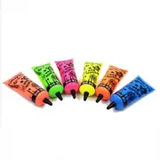 6 x 50ml Uv Neon Tie Dye Set up to 20 projects With Free Blacklight