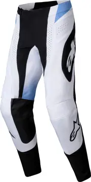 Alpinestars Techstar Melt, textile pants , color: Black/White/Light Blue , size: 32