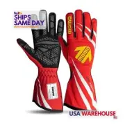 Momo Automotive MOMGUCORPRORED12 Red Nomex Driving Gloves Pair XL Performance Pa