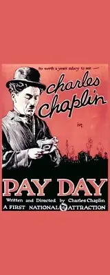 Charlie Chaplin in Pay Day - Movie Poster Image - Laminated Bookmark