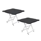 SOGA 2X Minimalist Kitchen Dining Foldable Indoor Outdoor Table 4 Seaters Black