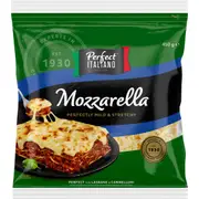 Perfect Italiano Grated Mozzarella Cheese 450g