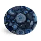 Blue Agate Geode Stone Coffee Table Top, Agate Side Table Top, Christmas Eve
