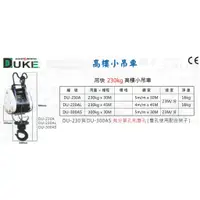 在飛比找蝦皮購物優惠-DUKE 自強牌 吊快 230kg DU-230A/DU-2