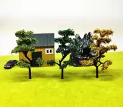 20PC Miniatures Lot Landscape Trees HO/OO Scale Courtyard Season Plants Scenery