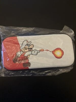 super mario nintendo switch/switch lite carrying case - flower power mario