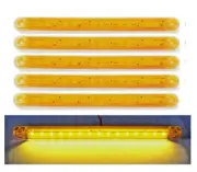 5x 12/24V LED 230mm Orange Side Marker Lights for Truck Trailer Chassis Bus