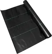 Premium 90gsm Garden Weed Barrier Landscape Fabric，Weed Mat Ground Cover Weed Block Gardening Mat, Easy Setup & Superior Weed Control, 0.915 x 100M
