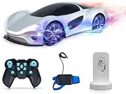 Virellia Gesture Sensing Remote Control Car with Mini Charging Pile, Drift RC Stunt Car with Light Spray & Sound, 2.4GHz Hobby RC Cars Toy for Kids, 360° Rotate, Birthday Gifts for Boys Girls 4-12