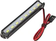 RC Car Light Bar, 8 LEDs Super Bright White Light Roof Lamp with 8pcs Beads for Axial SCX10 D90 HPI, 3.5in