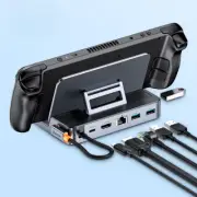 Docking Station for Steam Deck Nintend Switch 6In1 TypeC Gigabit Ethernet Hub US