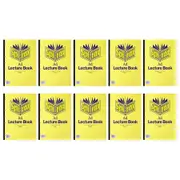 10x Spirax 907 Lecture Book A4 School Stationery 140 Pages 7mm Ruled Yellow