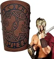 [Generic] Leather Armors Guards – PU Wrist Bracers, Adjustable Arm Protectors | Fadeless Faux Leather Gauntlet Wraps, Medieval Costume Shield, Gothic Wrist Gear, Cosplay Arm Covers For Men, Women, LARP Events