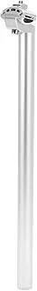 X AUTOHAUX Bike Seat Posts 28.6x500mm Bike Saddle Post Seat Tube Aluminum Alloy Silver Tone Adjustable with Fixing Clip