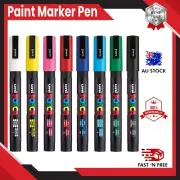 Uni-posca Paint Marker Pen - Fine Point - Set of 8 (PC-3M8C) FAST SHIPPING