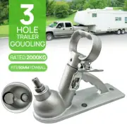 TRAILER HITCH 3 HOLE QUICK RELEASE COUPLING SILVER 50MM 2000kg