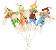 Angoily Halloween Scarecrow Decorations 13.4 Inch Fall Harvest Scarecrow Fall Harvest Standing Scarecrow Decor Thanksgiving Scarecrow for Halloween,Autumn,Yard Decoration