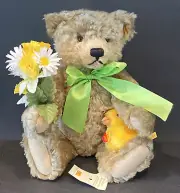 Steiff Teddy Bear Daphne Spring Bear And Pilla Duck with COA #A7294 NOB 1998