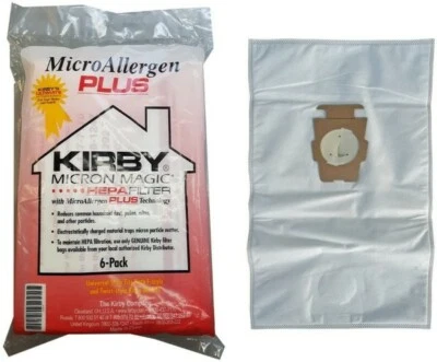 Kirby Micron Magic Micro Allergen Plus HEPA Vacuum Filter Bags Six Pack F Type