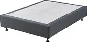Walter Queen Bed Base, Bedroom Furniture, Reliable Support for Your Mattress, Slat Cover Included, Sturdy Construction, Lightweight Design, Comfortable, 39 H x 153 W x 204.5 D CM