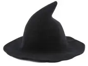 Halloween Witch Hat for Women Wide Brim Foldable Pointed Cap for Halloween Pa...