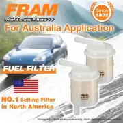 2 x Fram Fuel Filter for Mitsubishi Colt Cordia Galant Mirage Dingo Nimbus Sigma (for: Mitsubishi)
