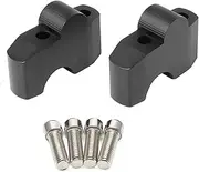 Motorcycle Handlebar Riser Handle Bar Riser Clamp Extend Handlebar Adapter Mount for Honda CMX500 CMX300 2017-2020(Black-B)