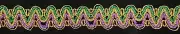 3/4" Metallic Braid Gimp Trimming - 12 Continuous Yards! - MARDI GRAS