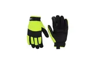 Cyclone Size Large Flexscape Gardening Gloves Synthetic Leather Hivis Yellow