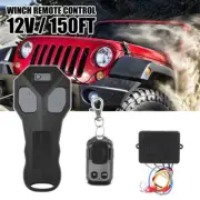 Black 12V Wireless Winch Remote Control Kit Handset for Car ATV SUV UTV Truck US