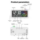 Digital Alarm Clock With Colorful Display Timer ABS Quiet Smart Electric Desk AU