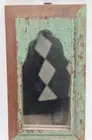 Decorative Wooden Hand-Carved Mirror Frame - Rustic Style Wall Hanging Decor F5