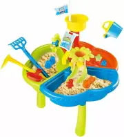 3 in 1 Sand and Water Play Table Sandpit Toys Kid Beach Swimming Pool Outdoor Ba