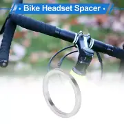 Bike Headset Spacer 3mm Stem Fork Washer for 1-1/8" Aluminum Alloy Silver Tone