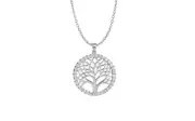 925 Solid Sterling Silver Tree Of Life Necklace 18" For Women