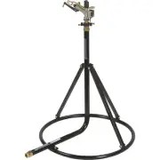 Strongway Tripod Sprinkler with Round Base, 1in. Head with 3 Nozzles, 120ft.