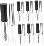 BIUDECO 2 Sets 10ml DIY Mascara Tubes Empty Refillable Eyelash Cream Containers with Clear Design for Lip Gloss and Eyeliner 24PCS Kit for Travel and Daily Use