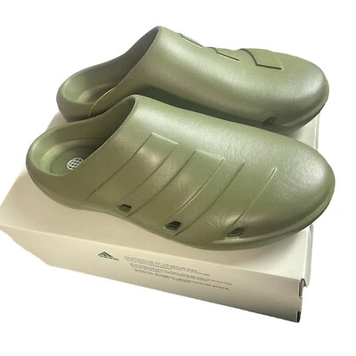 NIB DS Men’s Adidas Adicane Clogs Olive Green Slip- On Slippers Slides W 9 M 8