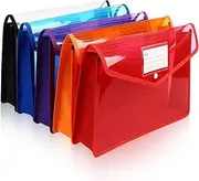 ERINGOGO 5pcs Plastic Envelopes for Document Storage Vertical File A4 Plastic for Efficient Management