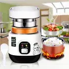 Electric Rice Cooker Portable Mini Cooking 1-2Person with Steamer 1.2L 3 CUP