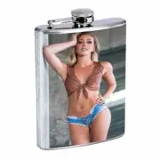 Polish Pin Up Girls D2 Flask 8oz Stainless Steel Hip Drinking Whiskey