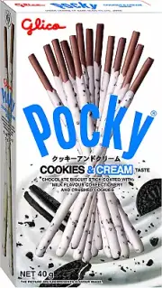 Pocky Cookies and Cream Covered Biscuit Sticks 40 G