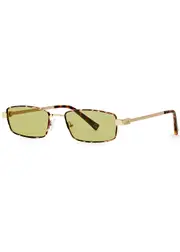LE Specs Bizarro Rectangle-frame Sunglasses - Gold ONE SIZE