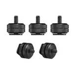 5PCS CAMERA HOT SHOE MOUNT TO 1/4"-20 TRIPOD SCREW ADAPTER F