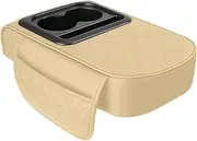 Car Center Console Cover, Car Cushion Cover Pad with Armrest Pillow, Console Booster Pad with Drink Cup Holder, Comfortable Armrest Box Cover for Car and , Protective Console Cushion
