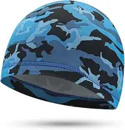 [Generic] Sports Men Cycling Cap ycle Bike Helmet Liner Running Skiing Cycle Beanie Cap Balaclava Headwear Royal Blue Camouflage
